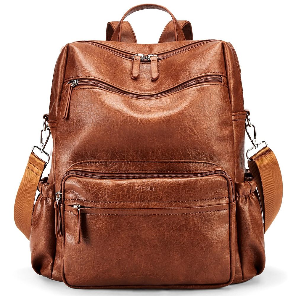 PU Leather Backpack Purse for Women Large Fashion Designer Travel Backpack🦞